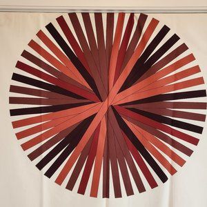 Exotic Retro Art from 70's - Fujie Japanese Textile - Designer H. Awatsuji